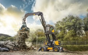 Volvo introduces the EW240E their strongest and most innovative material handler