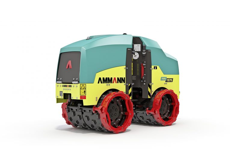 Ammann trench roller features ACEecon Intelligent Compaction System
