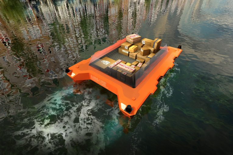 Autonomous cargo boat fleets could service cities, reducing road traffic