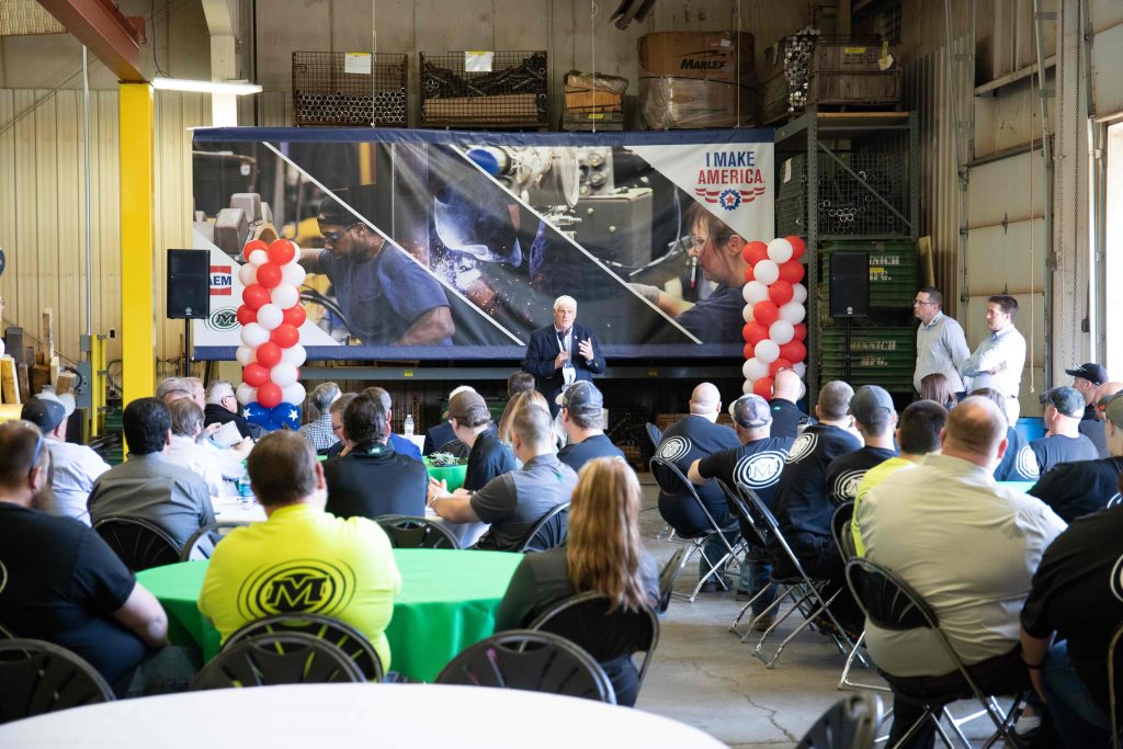 Congressman Bob Gibbs Visits Minnich Manufacturing for AEM I Make America Event
