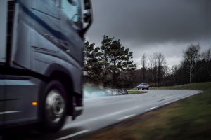 Volvo cars and trucks communicate to increase traffic safety