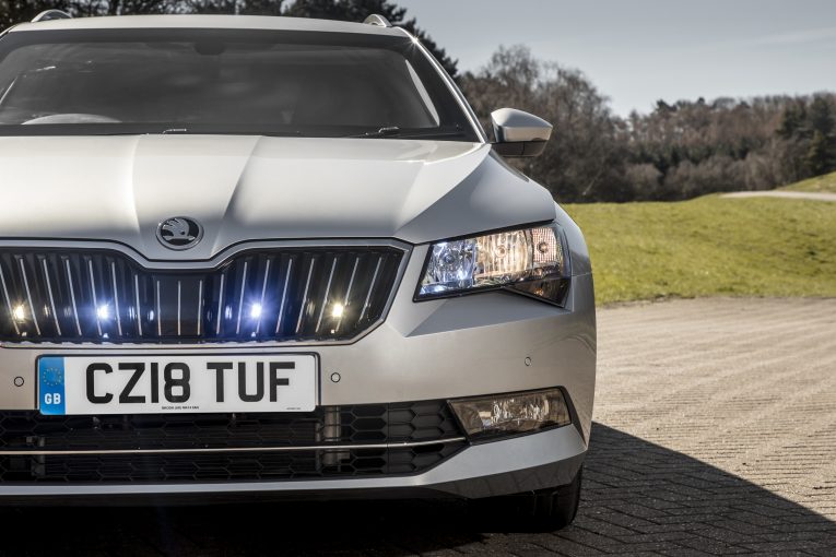 A bullet resistant Skoda for working in dangerous places
