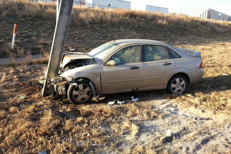 Crashing cars into poles at Traffex Seeing Is Believing