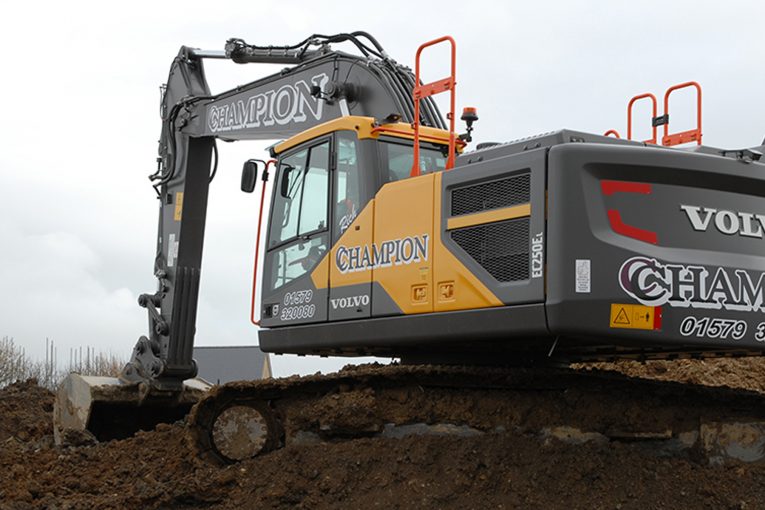 Volvo Excavators and Haulers heading for Cornwall's Champion Groundworks