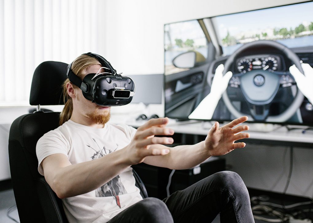 Virtual Reality Developers designing a new breed of cars at Volkswagen