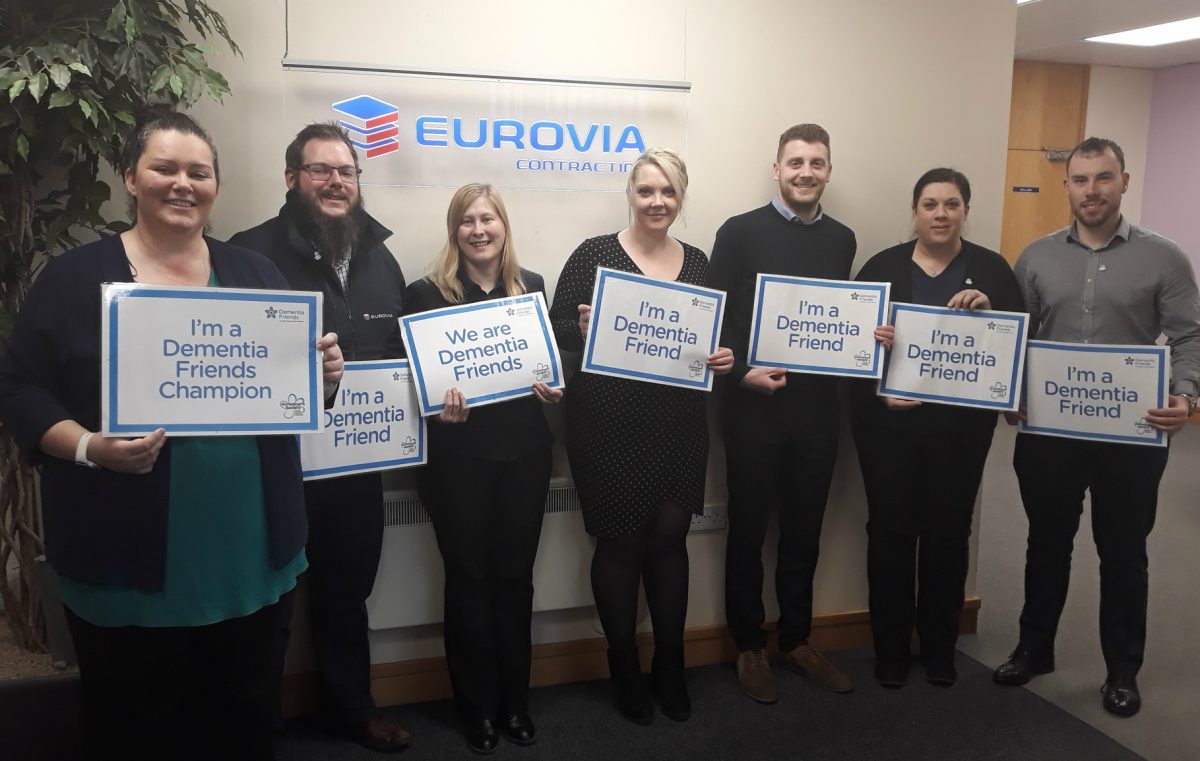 Eurovia hails their Dementia Friends in Dementia Action Week