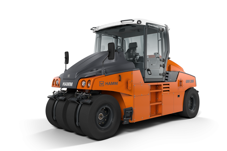 New GRW 280i pneumatic tyre roller from HAMM delivers Easy Drive dynamics