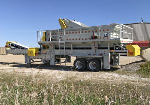 Haver & Boecker’s Tyler L-Class vibrating screen is ideal for classifying wet or dry material or dewatering. The machine is easy to maintain with no timing belts or gears that normally need replacing.