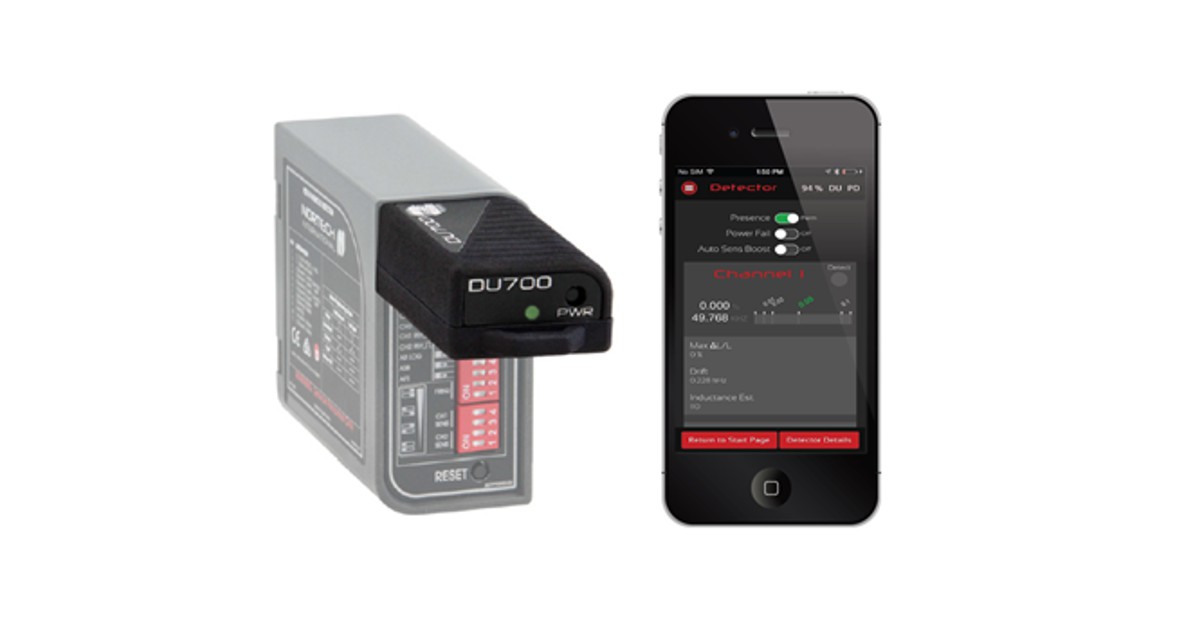 Enhanced vehicle detectors by Nortech now connect to your smartphone