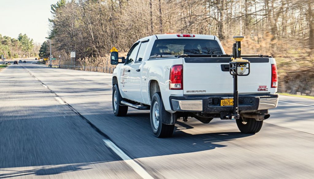 Designed to work at the speed of highway traffic, the Topcon SmoothRide resurfacing system is intended to safely assist road resurfacing contractors without the need for road or lane closures.
