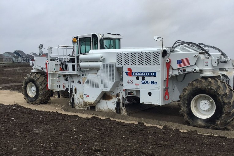 Chew It Up, Smooth It Out - Soil stabilizing made easy for warehouse build site