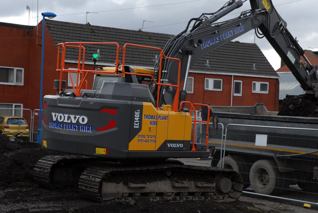 Ten shiny new 14 tonne Volvo Excavators for Thomas Plant in Wales