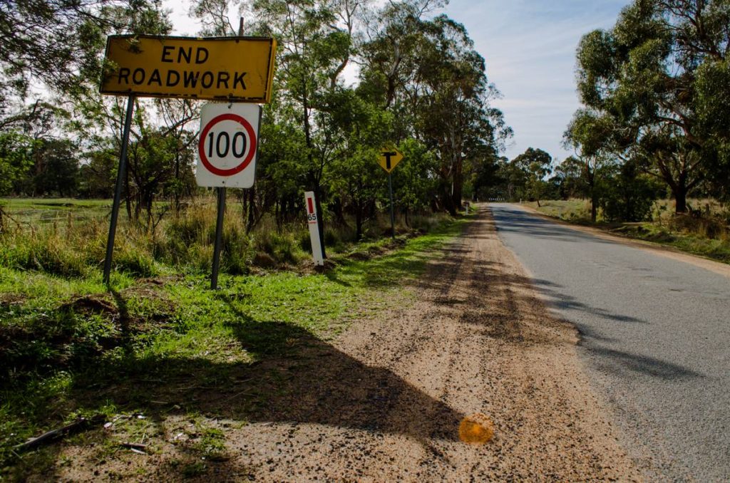 End Roadwork Sign - Photo by Simon Yeo