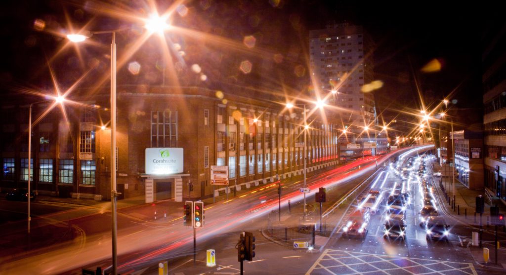 Leicester at Night - Photo by Holly Victoria Norval