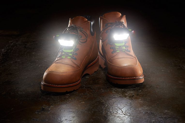 Night Tech safety shoe lights light up the workplace