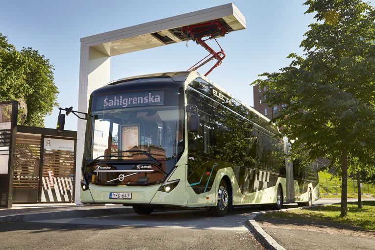 The Volvo Ocean Race signals the start for electric articulated buses in Gothenburg