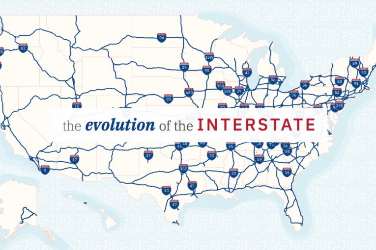 Geotab interactive infographic showcases the Evolution of America's Interstate Highways