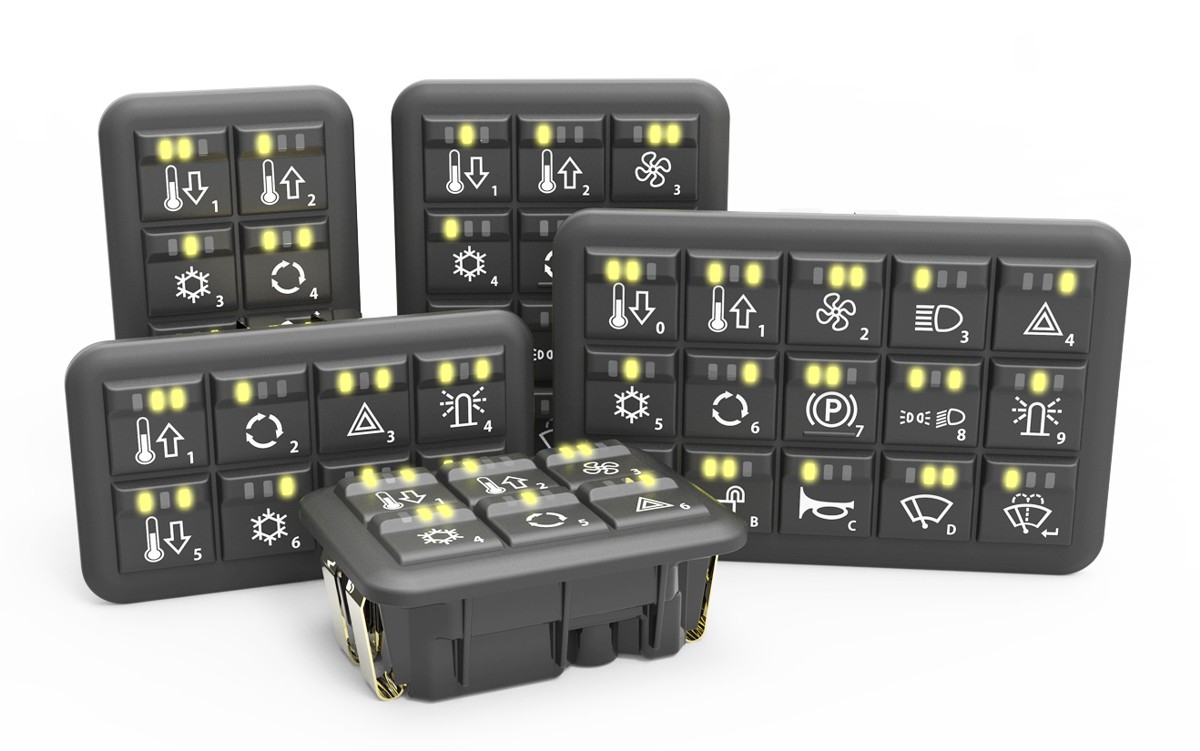 Grayhill updates CANbus Keypads and MMI Controllers for Off-highway machines