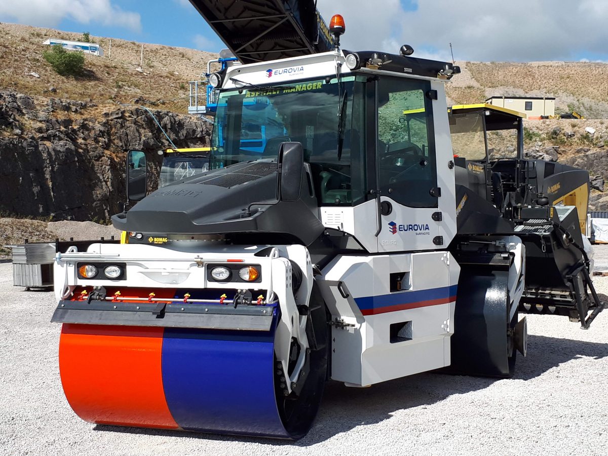 Eurovia Surfacing adds new BOMAG roller to its fleet