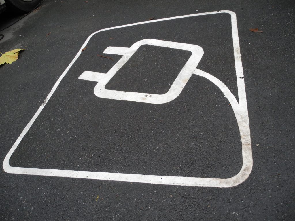 Electric Car Charging Space - Photo by Michael Edson