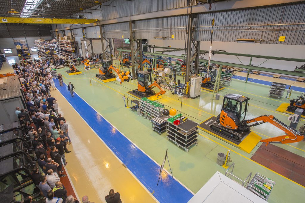Hitachi modernises European mini excavator factory to enhance efficiency