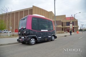 NDDOT celebrated 100 years with a Transportation Expo at the Bismarck Civic Center Event Center. An automated bus gave attendees a chance to take a ride in the future on an advancing technology.