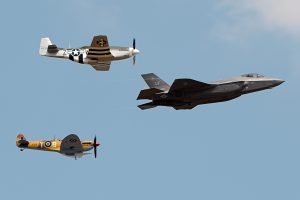 F35 Mustang and Spitfire - Photo by Airwolfhound