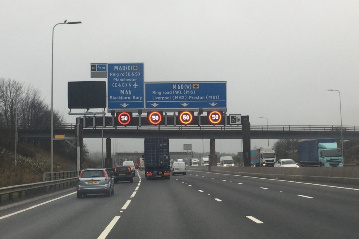 First Smart Motorway is fully-operational in Manchester