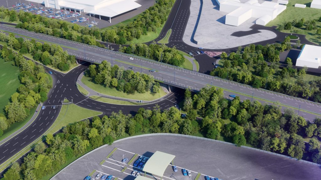 A19 triple decker roundabout finished off with a time capsule