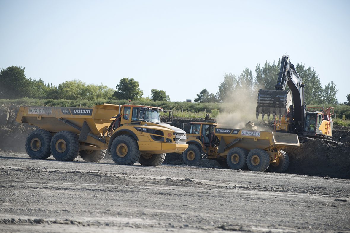 CA Blackwell invests in 24 Volvo Haulers and Excavators for infrastructure project