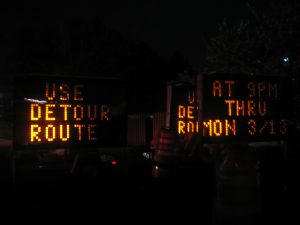 Detour signs - Photo by Nate Steiner