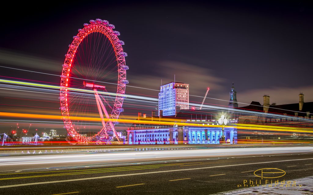 London at Night - Photo by Phil Fiddes