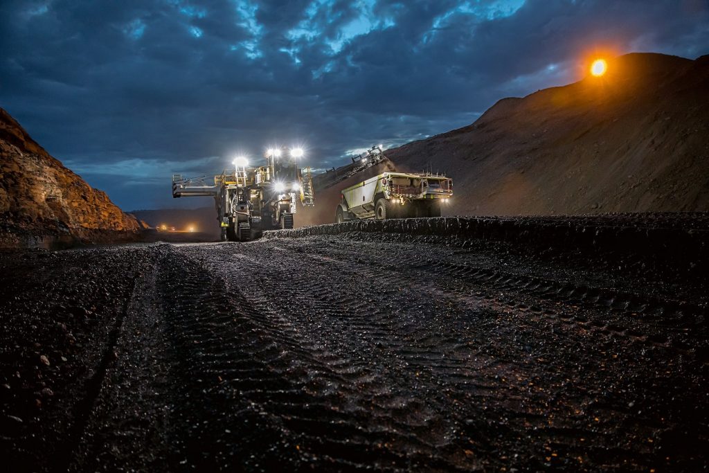 Surface miners from Wirtgen extract commodities in a selective operation.