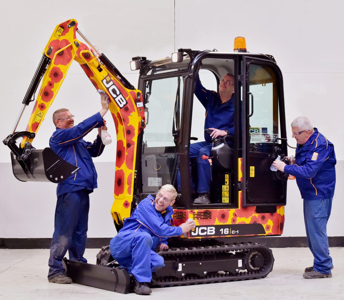 JCB auctions off customised digger for The Royal British Legion