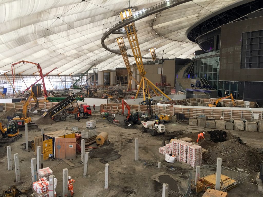 Construction at the O2 - Photo by David Jones
