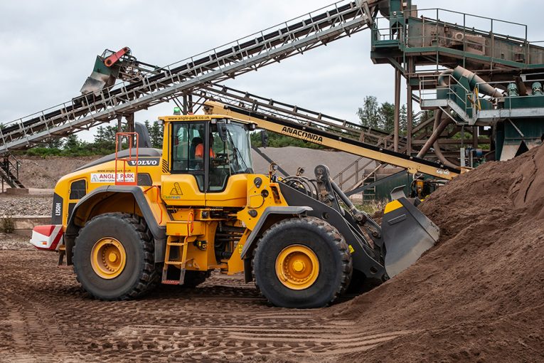 Volvo loader keeps production flowing at Angle Park Sand and Gravel