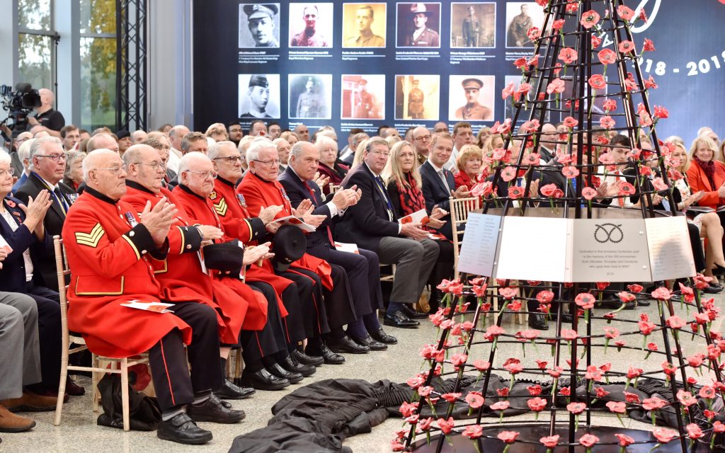 Chelsea Pensioners join JCB for unique Armistice commemorations