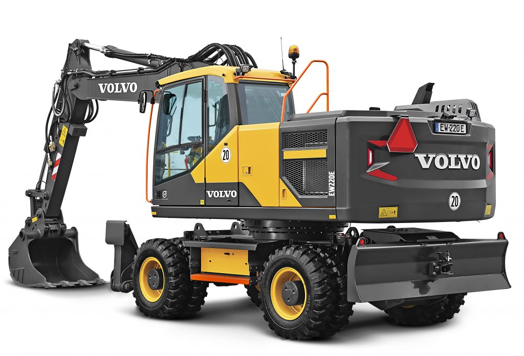 Volvo wheeled excavators available in US through Sourcewell and HGACBuy