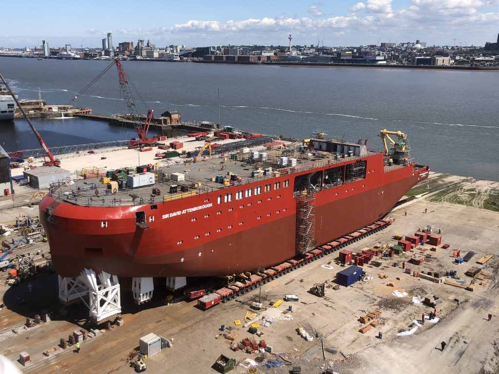 Polar research vessel RRS Sir David Attenborough relied on ALE