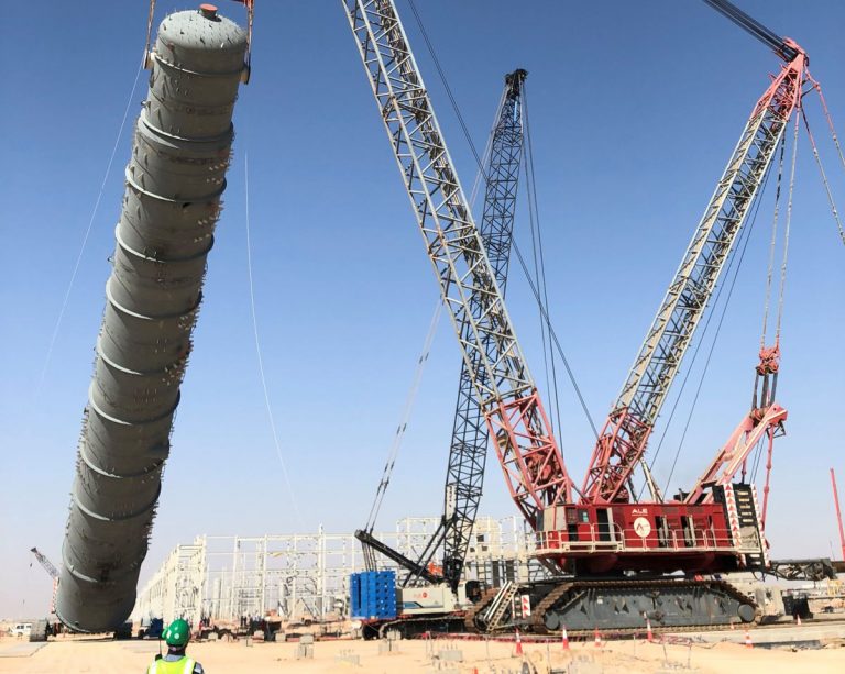ALE quickly mobilises largest-ever capacity cranes for Karbala Refinery in Iraq