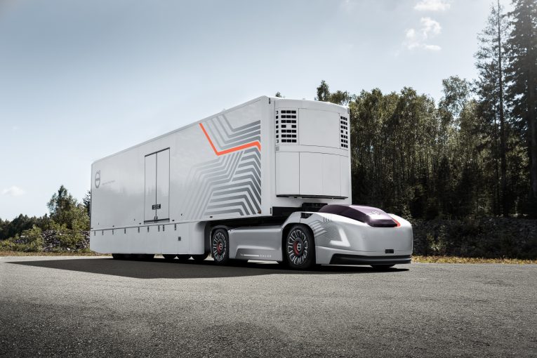Volvo presents future transport solution with autonomous electric trucks