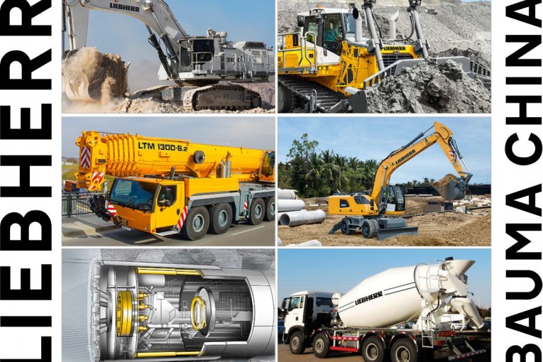 Liebherr showcasing their Construction Equipment at Bauma China 2018