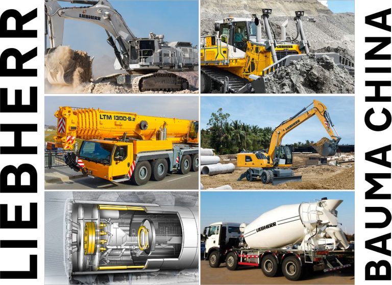 Liebherr showcasing their Construction Equipment at Bauma China 2018
