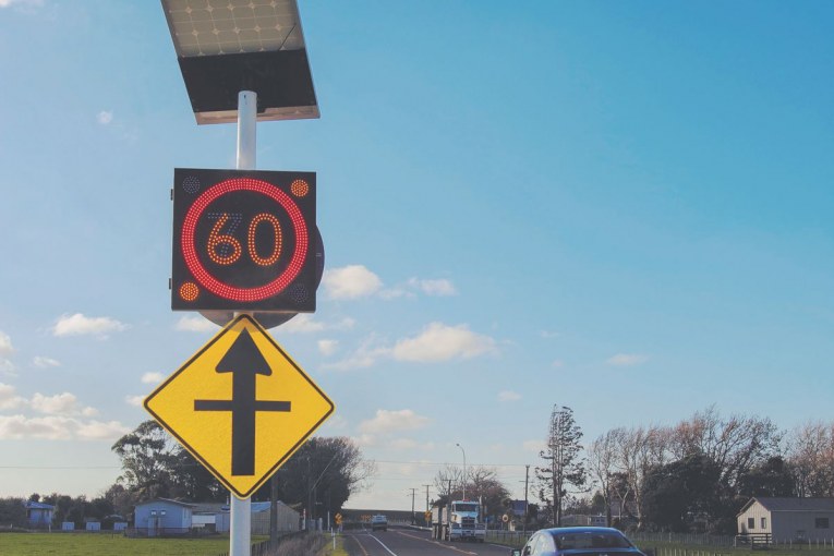 Innovative speed signs coming to New Zealand's Waikato intersections