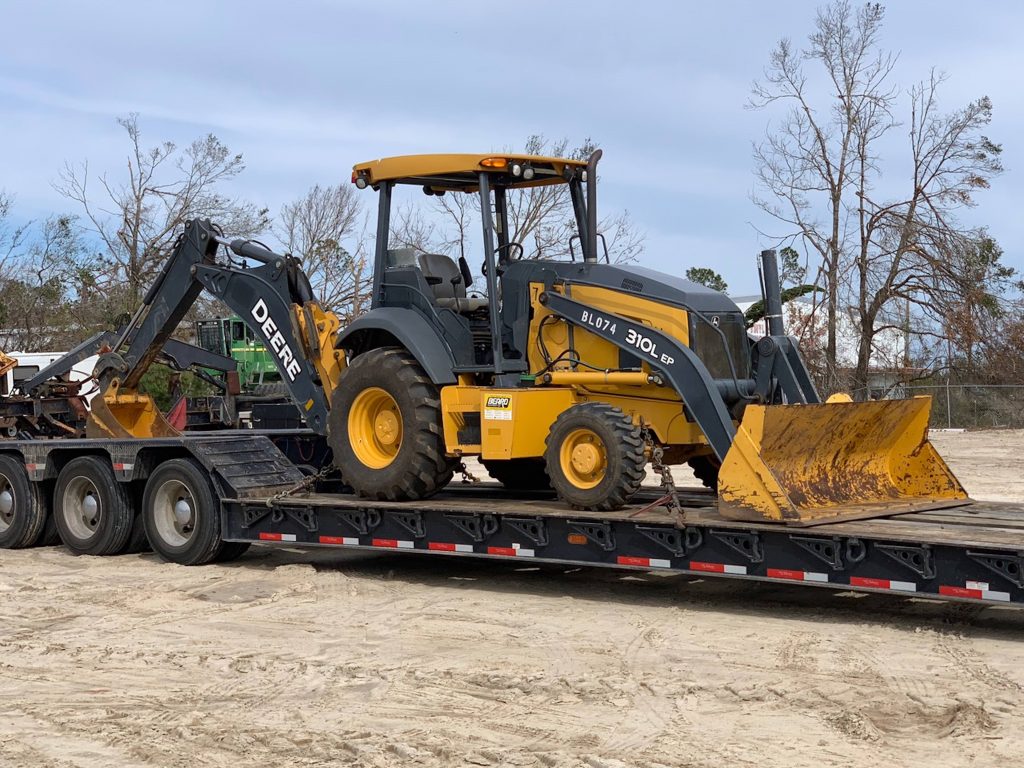 Beard Equipment and John Deere donate backhoes to aid hurricane recovery