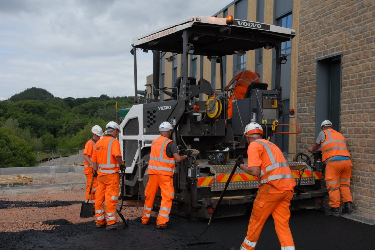 Volvo P6870C is the optimum Paver for Asphalt Surfacing Ltd