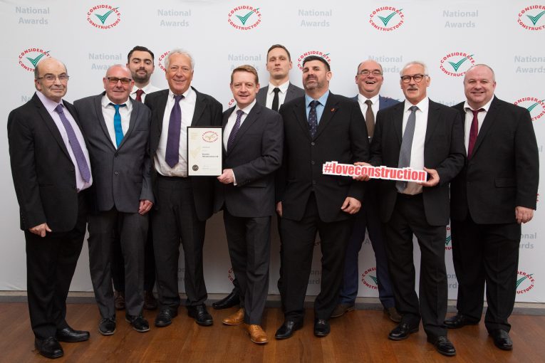 Eurovia Infrastructure receive Gold Award at Considerate Constructors Scheme Awards