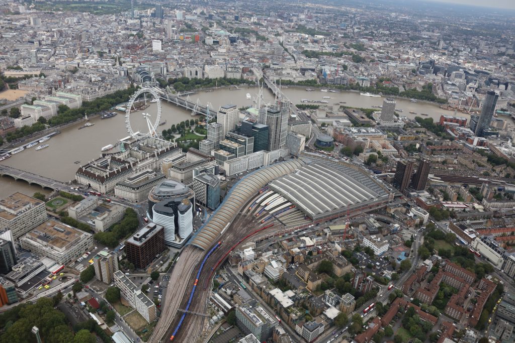 Waterloo taken from the NR helicopter