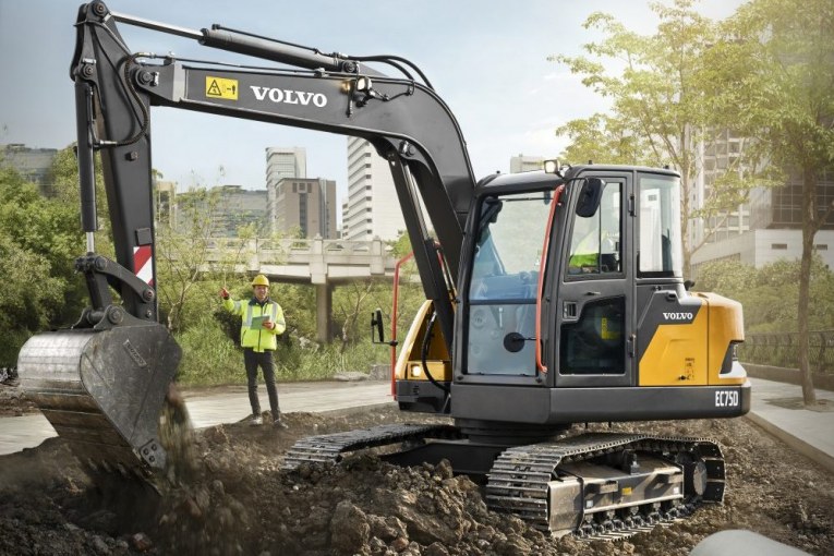 Volvo EC75D Compact Excavator launched at Bauma China