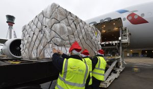 Heathrow Cargo stockings full to the brim